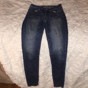 american eagle blue jeggings